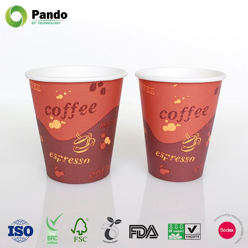 Tasses de café au café à simple paroi Single Wall Hot Coffee Paper Cups