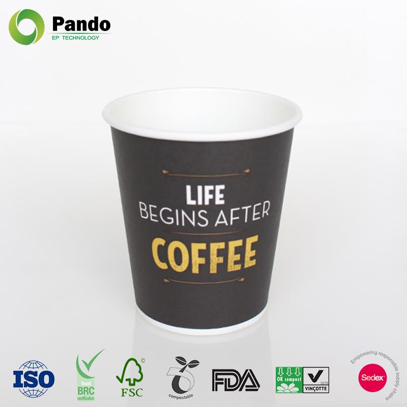 Tasses de café au café à simple paroi Single Wall Hot Coffee Paper Cups
