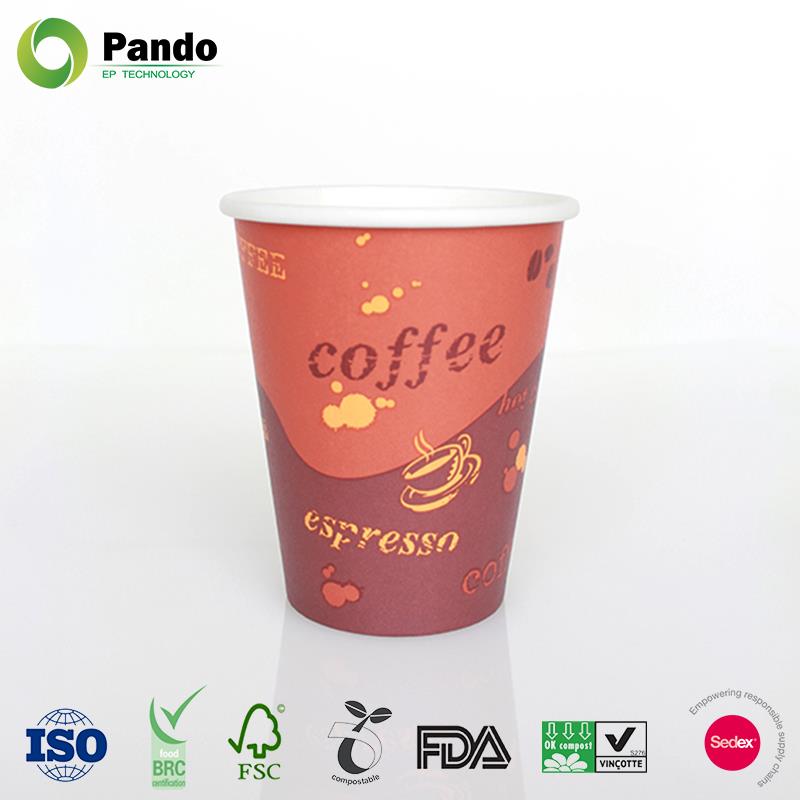 Tasses de café au café à simple paroi Single Wall Hot Coffee Paper Cups