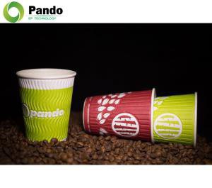 Gobelets en papier chaud en relief conçus sur mesure