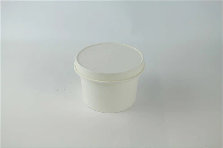 Tall Disposable Paper Soup Cup With Lids